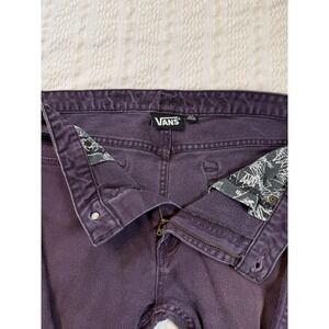 Vans Mens Jeans Size 34 Purple Plum Denim Straight Skate Pants 30 Inseam